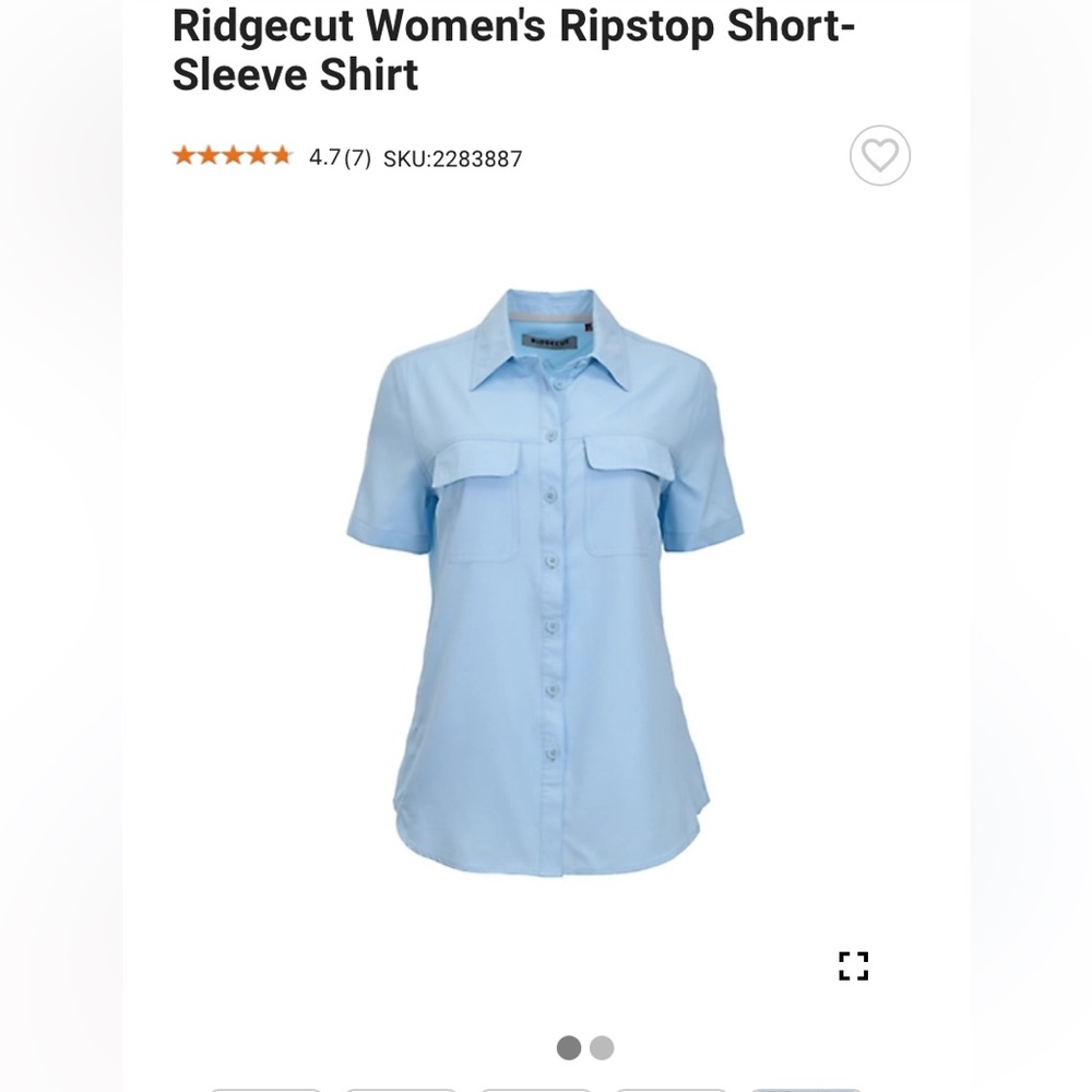 Ridgecut button up shirt. Lightweight. Size Large.